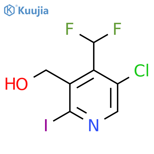 5-Chloro-4-(difluoromethyl)-2-iodopyridine-3-methanol structure