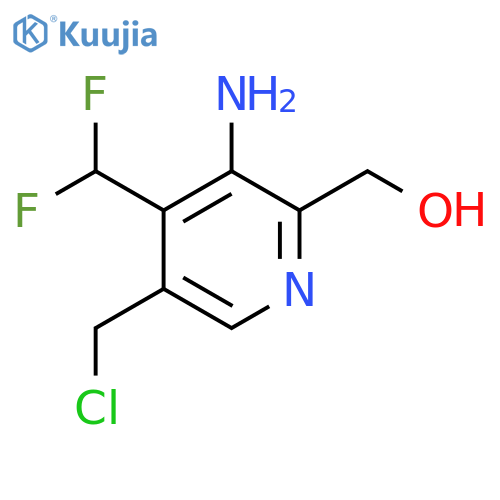 3-Amino-5-(chloromethyl)-4-(difluoromethyl)pyridine-2-methanol structure