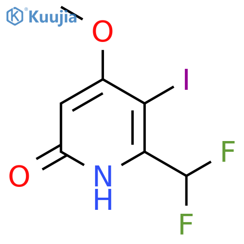 2-(Difluoromethyl)-6-hydroxy-3-iodo-4-methoxypyridine structure