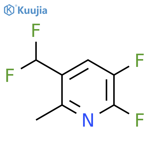 2,3-Difluoro-5-(difluoromethyl)-6-methylpyridine structure