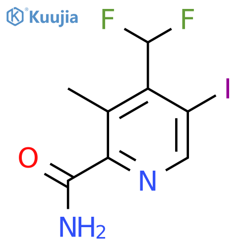 4-(Difluoromethyl)-5-iodo-3-methylpyridine-2-carboxamide structure
