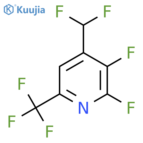 2,3-Difluoro-4-(difluoromethyl)-6-(trifluoromethyl)pyridine structure