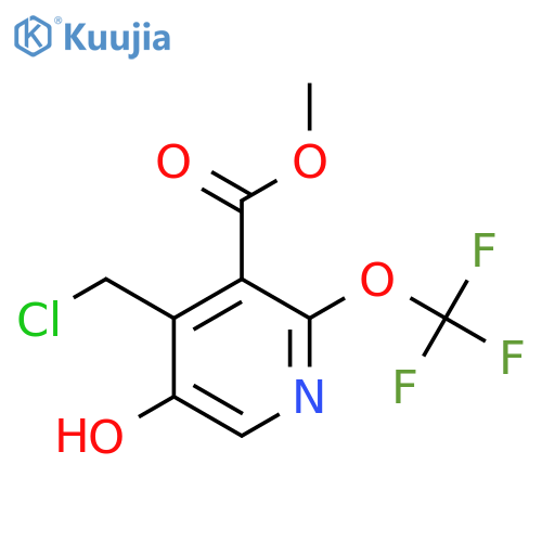 Methyl 4-(chloromethyl)-5-hydroxy-2-(trifluoromethoxy)pyridine-3-carboxylate structure