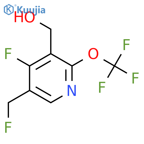 4-Fluoro-5-(fluoromethyl)-2-(trifluoromethoxy)pyridine-3-methanol structure