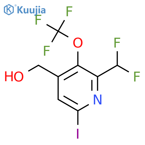 2-(Difluoromethyl)-6-iodo-3-(trifluoromethoxy)pyridine-4-methanol structure