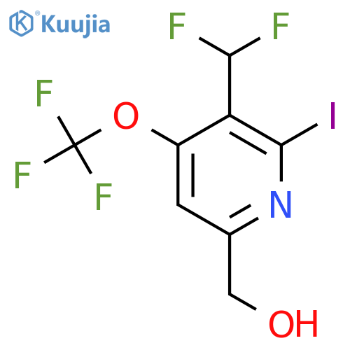 3-(Difluoromethyl)-2-iodo-4-(trifluoromethoxy)pyridine-6-methanol structure