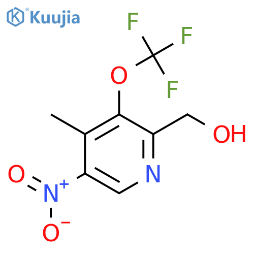 4-Methyl-5-nitro-3-(trifluoromethoxy)pyridine-2-methanol structure