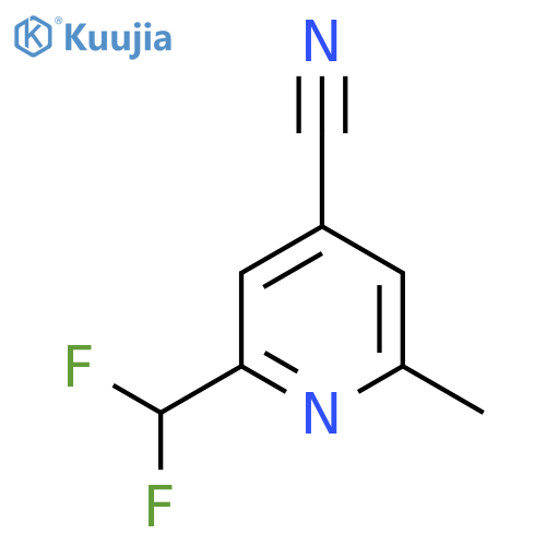 4-Cyano-2-(difluoromethyl)-6-methylpyridine structure