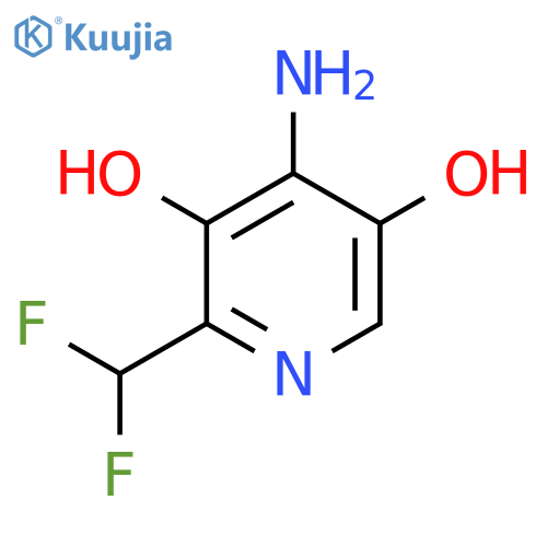 4-Amino-2-(difluoromethyl)-3,5-dihydroxypyridine structure