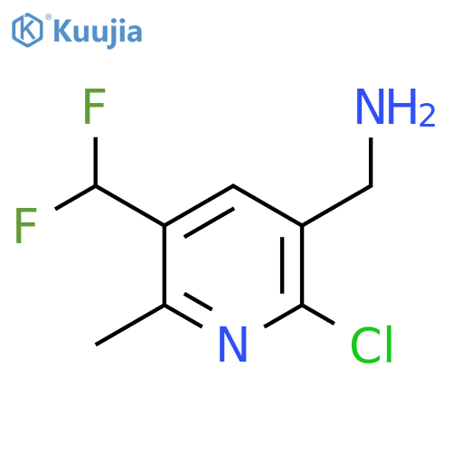 3-(Aminomethyl)-2-chloro-5-(difluoromethyl)-6-methylpyridine structure