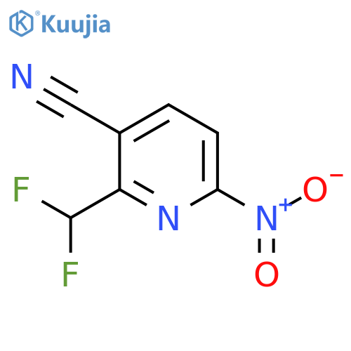 3-Cyano-2-(difluoromethyl)-6-nitropyridine structure