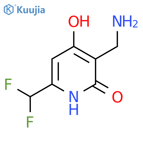 3-(Aminomethyl)-6-(difluoromethyl)-2,4-dihydroxypyridine structure