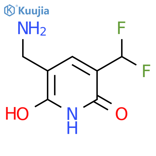 3-(Aminomethyl)-5-(difluoromethyl)-2,6-dihydroxypyridine structure