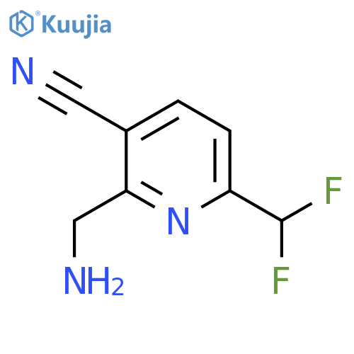 2-(Aminomethyl)-3-cyano-6-(difluoromethyl)pyridine structure