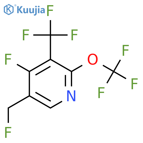 4-Fluoro-5-(fluoromethyl)-2-(trifluoromethoxy)-3-(trifluoromethyl)pyridine structure