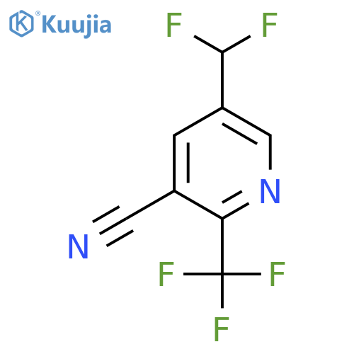 3-Cyano-5-(difluoromethyl)-2-(trifluoromethyl)pyridine structure