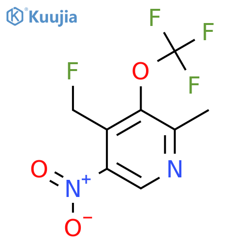 4-(Fluoromethyl)-2-methyl-5-nitro-3-(trifluoromethoxy)pyridine structure
