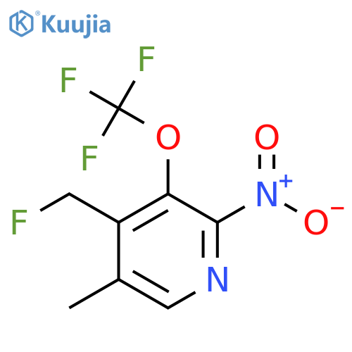 4-(Fluoromethyl)-5-methyl-2-nitro-3-(trifluoromethoxy)pyridine structure