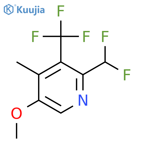 2-(Difluoromethyl)-5-methoxy-4-methyl-3-(trifluoromethyl)pyridine structure