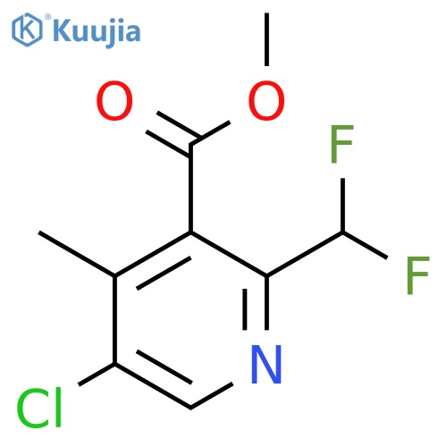 Methyl 5-chloro-2-(difluoromethyl)-4-methylpyridine-3-carboxylate structure
