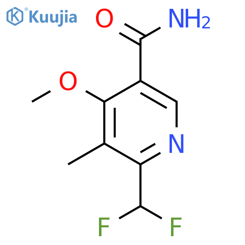 2-(Difluoromethyl)-4-methoxy-3-methylpyridine-5-carboxamide structure