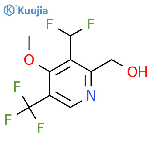 3-(Difluoromethyl)-4-methoxy-5-(trifluoromethyl)pyridine-2-methanol structure