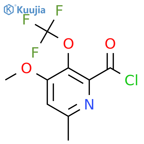 4-Methoxy-6-methyl-3-(trifluoromethoxy)pyridine-2-carbonyl chloride structure