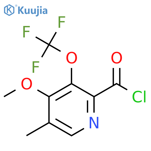 4-Methoxy-5-methyl-3-(trifluoromethoxy)pyridine-2-carbonyl chloride structure