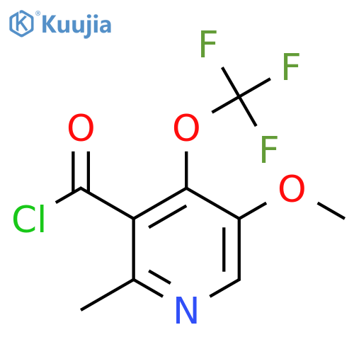 5-Methoxy-2-methyl-4-(trifluoromethoxy)pyridine-3-carbonyl chloride structure