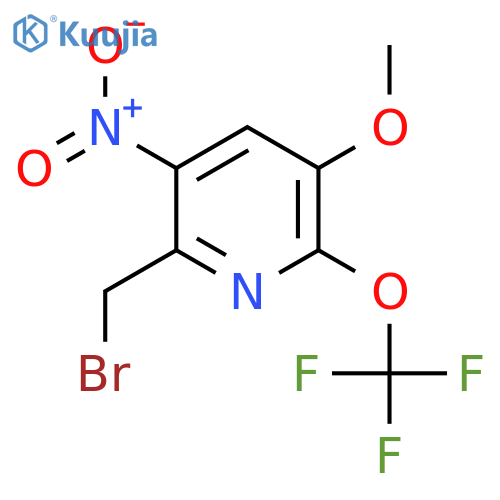 2-(Bromomethyl)-5-methoxy-3-nitro-6-(trifluoromethoxy)pyridine structure