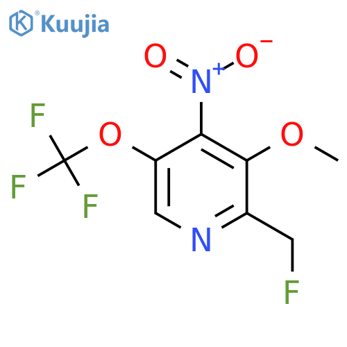 2-(Fluoromethyl)-3-methoxy-4-nitro-5-(trifluoromethoxy)pyridine structure
