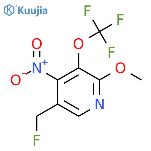 5-(Fluoromethyl)-2-methoxy-4-nitro-3-(trifluoromethoxy)pyridine structure