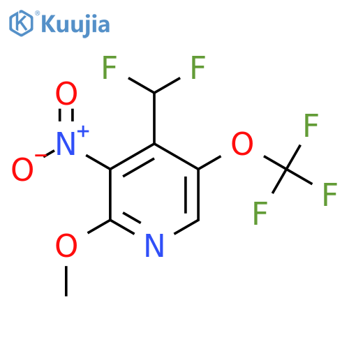 4-(Difluoromethyl)-2-methoxy-3-nitro-5-(trifluoromethoxy)pyridine structure