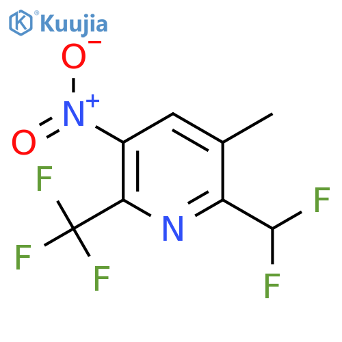 2-(Difluoromethyl)-3-methyl-5-nitro-6-(trifluoromethyl)pyridine structure
