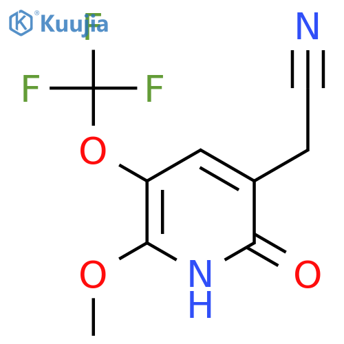 2-Hydroxy-6-methoxy-5-(trifluoromethoxy)pyridine-3-acetonitrile structure
