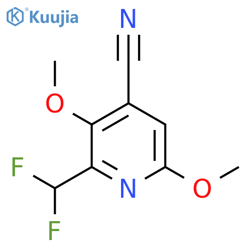 4-Cyano-2-(difluoromethyl)-3,6-dimethoxypyridine structure