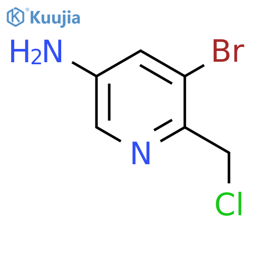 5-Amino-3-bromo-2-(chloromethyl)pyridine structure