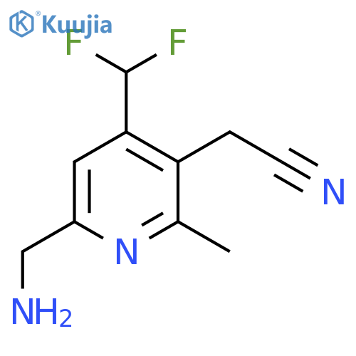 6-(Aminomethyl)-4-(difluoromethyl)-2-methylpyridine-3-acetonitrile structure