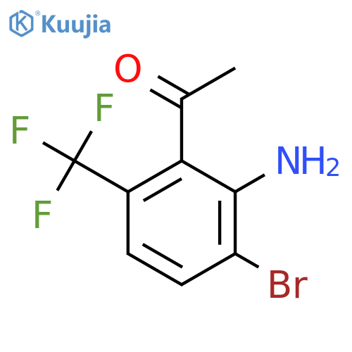 2'-Amino-3'-bromo-6'-(trifluoromethyl)acetophenone structure