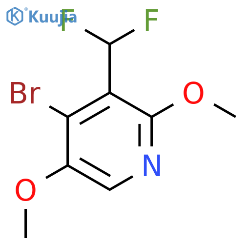 4-Bromo-3-(difluoromethyl)-2,5-dimethoxypyridine structure