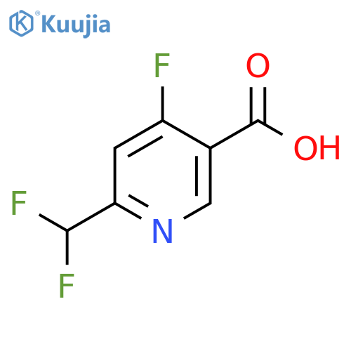 2-(Difluoromethyl)-4-fluoropyridine-5-carboxylic acid structure