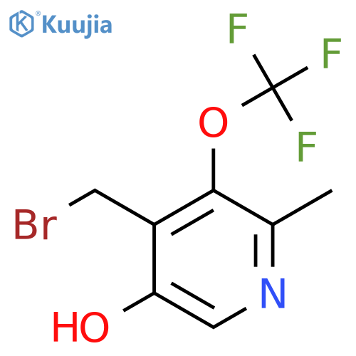 4-(Bromomethyl)-5-hydroxy-2-methyl-3-(trifluoromethoxy)pyridine structure