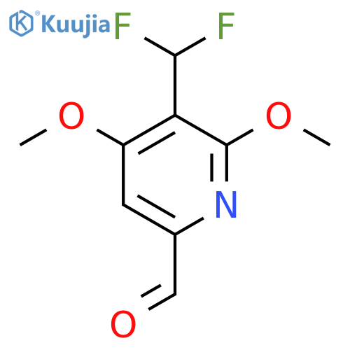 3-(Difluoromethyl)-2,4-dimethoxypyridine-6-carboxaldehyde structure