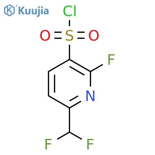 6-(Difluoromethyl)-2-fluoropyridine-3-sulfonyl chloride structure