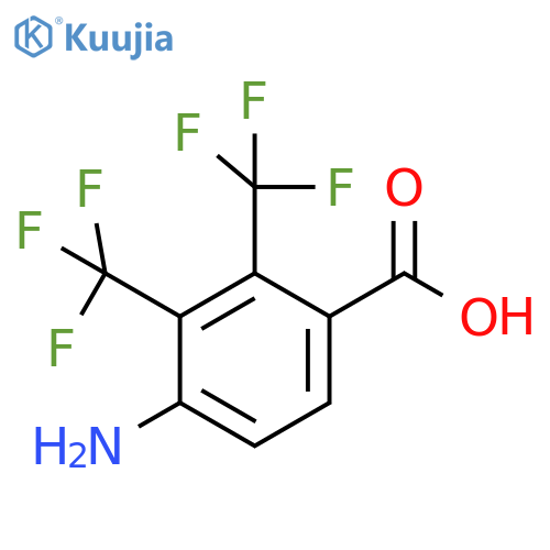 4-Amino-2,3-bis(trifluoromethyl)benzoic acid structure