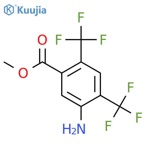 Methyl 5-amino-2,4-bis(trifluoromethyl)benzoate structure