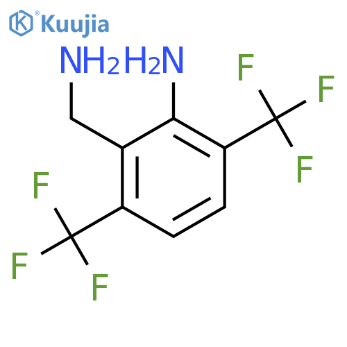 2-Amino-3,6-bis(trifluoromethyl)benzylamine structure