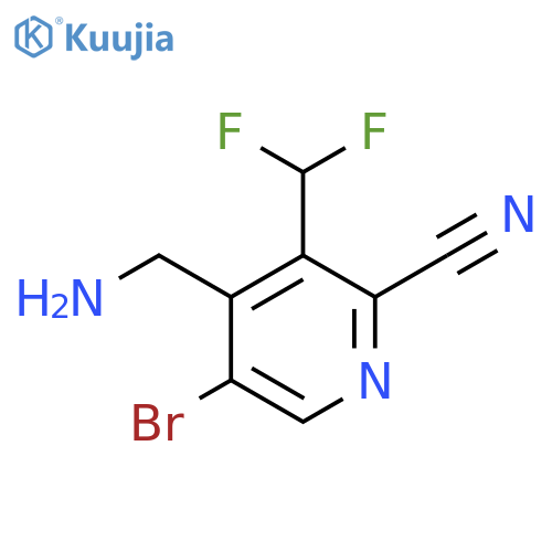 4-(Aminomethyl)-5-bromo-2-cyano-3-(difluoromethyl)pyridine structure