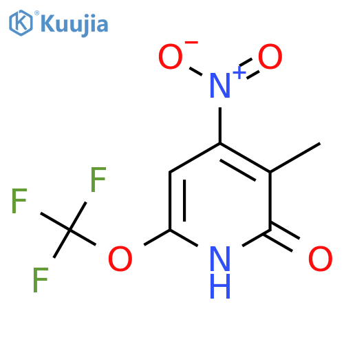 2-Hydroxy-3-methyl-4-nitro-6-(trifluoromethoxy)pyridine structure