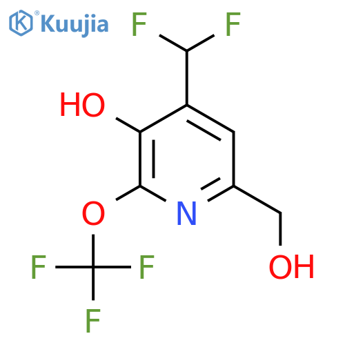 4-(Difluoromethyl)-3-hydroxy-2-(trifluoromethoxy)pyridine-6-methanol structure